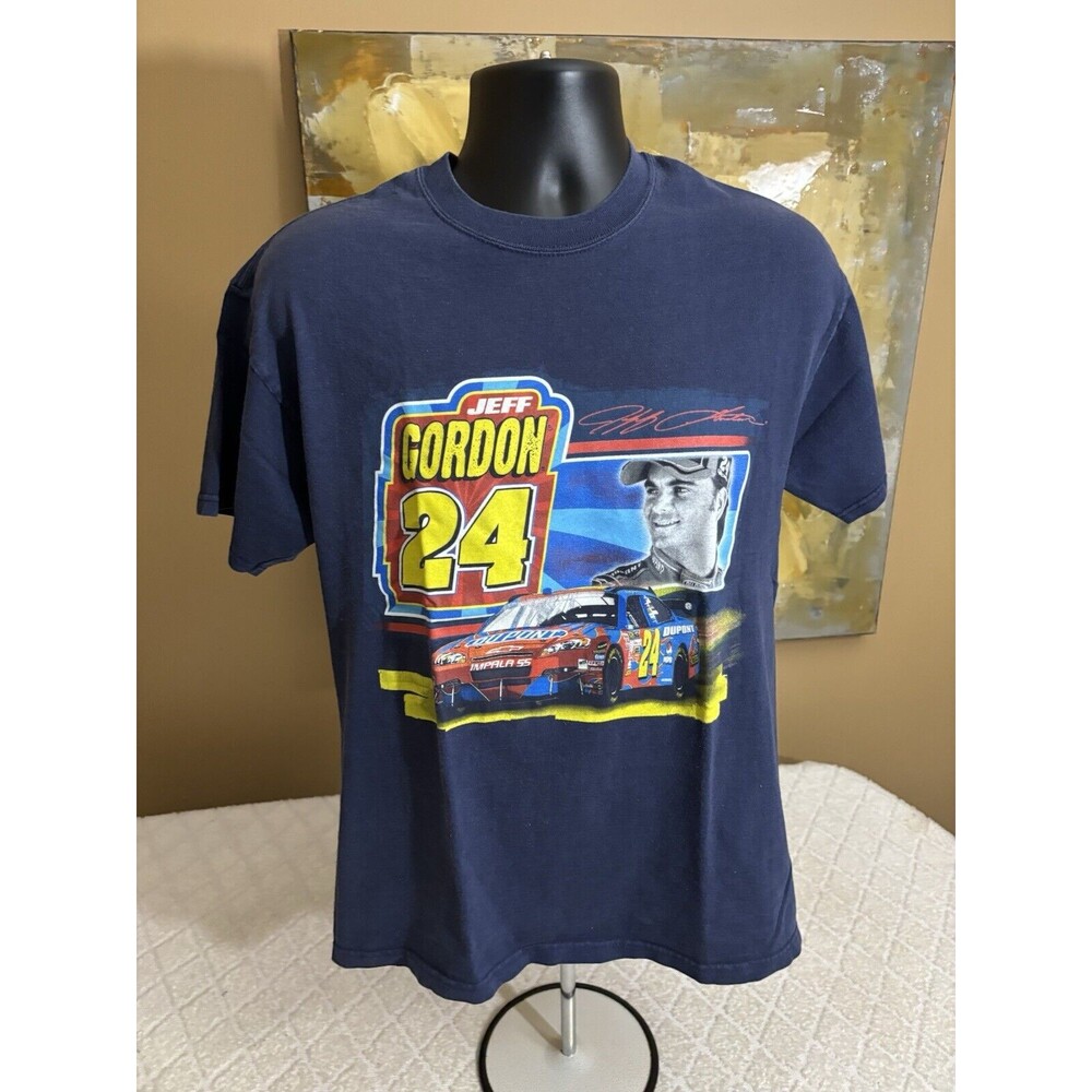 Vintage Winners Circle Jeff Gordon #24 NASCAR 2 Sided Graphic Tee Men’s Size L - Picture 3 of 16